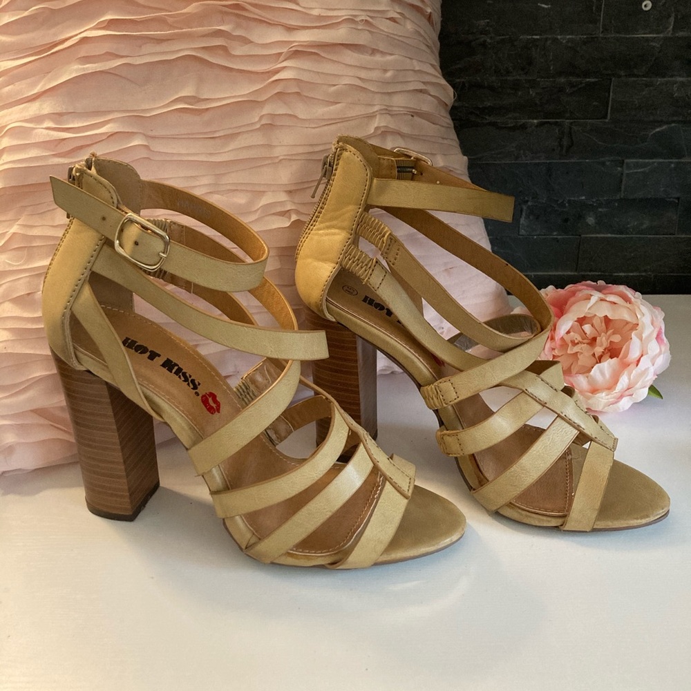 Hot Kiss wedged heel sandals.